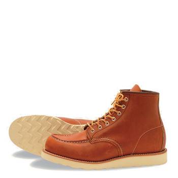 Red Wing Férfi Heritage Classic Moc 6 Inch Bakancs Narancssárga